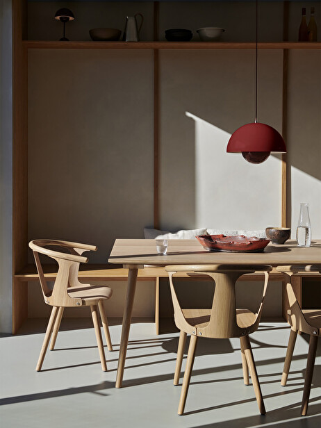 SUSPENSION FLOWERPOT VP7 ROUGE - &TRADITION  Rouge , Maison Bensimon