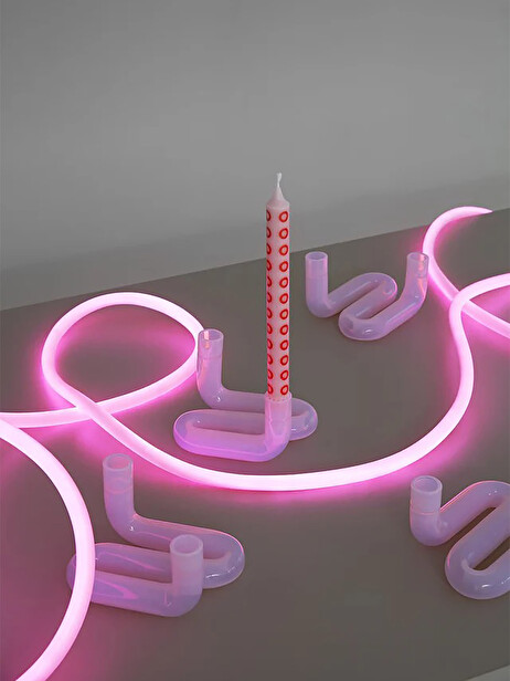 BOUGEOIR WAVE ROSE - STUDIO ABOUT  Rose , Maison Bensimon