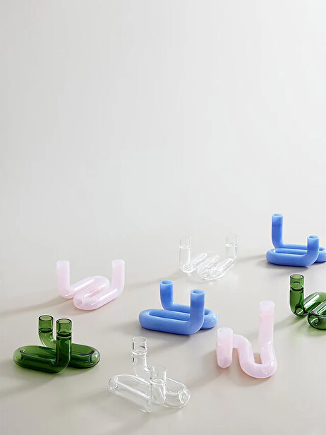 BOUGEOIR WAVE BLEU - STUDIO ABOUT  Bleu , Maison Bensimon