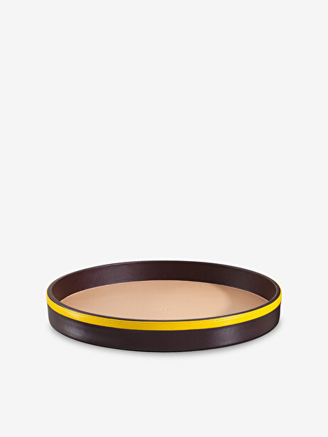 PLATEAU EN CUIR BEIGE - DAS GOODSHAUS  Bordeaux , Maison Bensimon