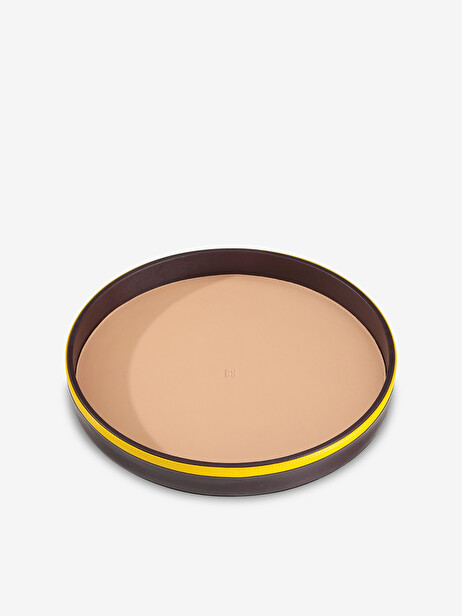 PLATEAU EN CUIR BEIGE - DAS GOODSHAUS  Bordeaux , Maison Bensimon