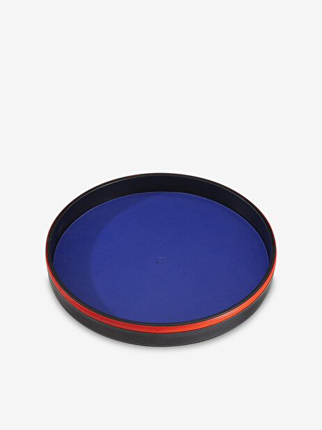 PLATEAU EN CUIR BLEU MARINE - DAS GOODSH...  Marine , Maison Bensimon