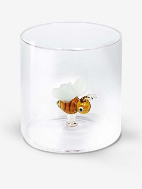 VERRE FIGURINE ABEILLE - WD LIFESTYLE EASYLIFE  Orange , Maison Bensimon