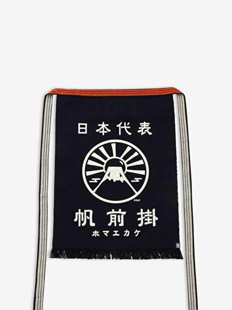 TABLIER DE CUISINE JAPONAIS MAEKAKE MONT FUJI - ANYTHING  Marine , Maison Bensimon
