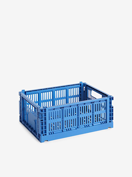 PANIER COLOUR CRATE M POLYPROPYLENE RECYCLE BLEU ELECTRIQUE - HAY  Bleu , Maison Bensimon