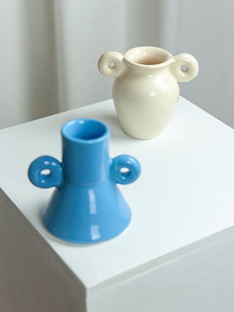 TINY VASE BEIGE - LOLA MAYERAS  Beige , Maison Bensimon
