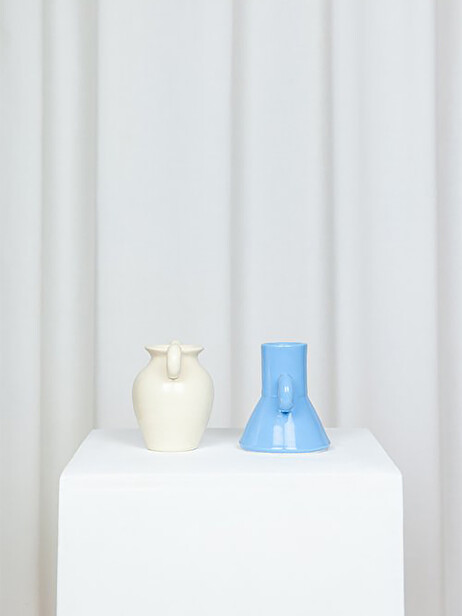 TINY VASE BEIGE - LOLA MAYERAS  Beige , Maison Bensimon