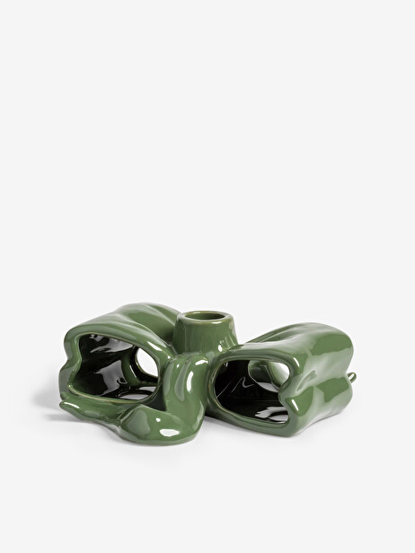 BOUGEOIR NOEUD VERT - &KLEVERING  Vert , Maison Bensimon