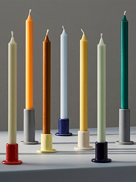 SET DE 7 BOUGIES RAINBOW - HAY  Multicolore , Maison Bensimon