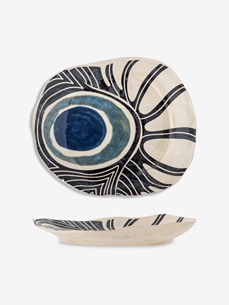 PLATEAU YAMATO GRES BLEU - BLOOMINGVILLE  Bleu , Maison Bensimon