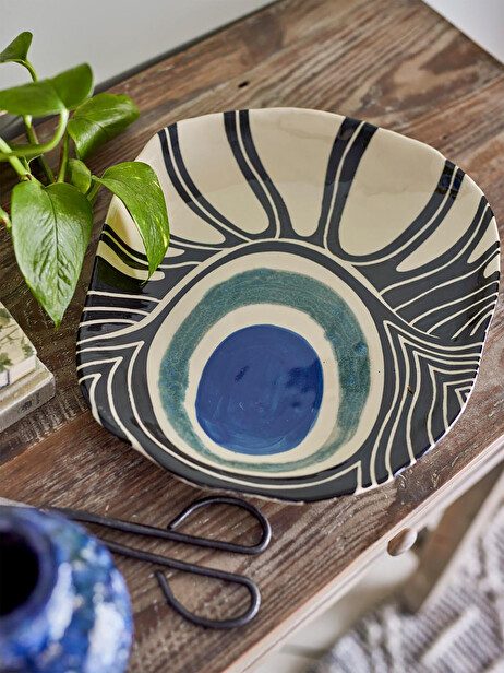PLATEAU YAMATO GRES BLEU - BLOOMINGVILLE  Bleu , Maison Bensimon