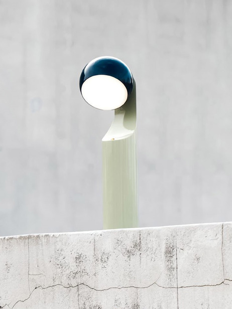 LAMPE NOMADE 180 MINT BLUE - HOUSE OF HOMEN  Bleu nuit , Maison Bensimon