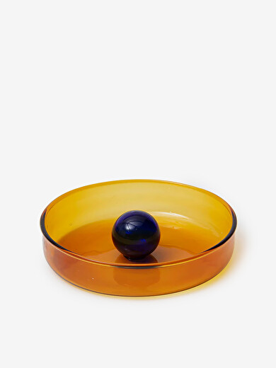 PETIT VIDE POCHE BUBBLE AMBRE/COBALT - B...  Orange , Maison Bensimon