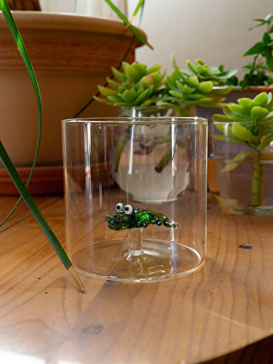 VERRE FIGURINE ALLIGATOR - WD LIFESTYLE EASYLIFE  Vert , Maison Bensimon