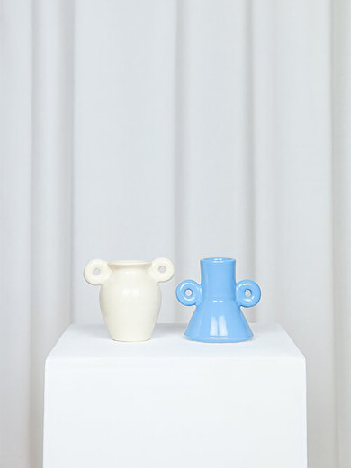 TINY VASE BEIGE - LOLA MAYERAS  Beige , Maison Bensimon