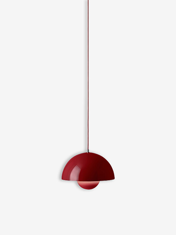 SUSPENSION FLOWERPOT VP7 ROUGE - &TRADITION Rouge , Maison Bensimon