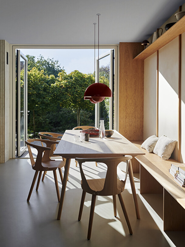 SUSPENSION FLOWERPOT VP7 ROUGE - &TRADITION Rouge , Maison Bensimon