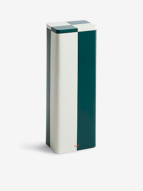 BOITE EN METAL SLIM BLANC ET VERT - HAY Multicolore , Maison Bensimon
