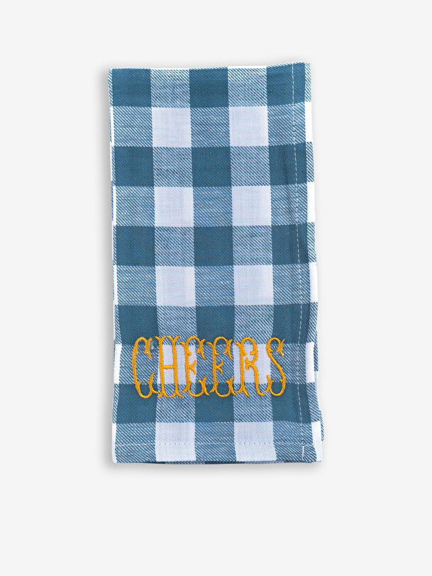 SERVIETTE BRODEE MUM COTON BLEU - BITOSS...  Bleu , Maison Bensimon
