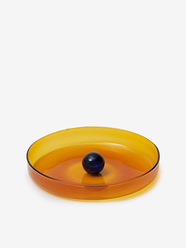 GRAND VIDE POCHE BUBBLE AMBRE/COBALT - B... Orange , Maison Bensimon