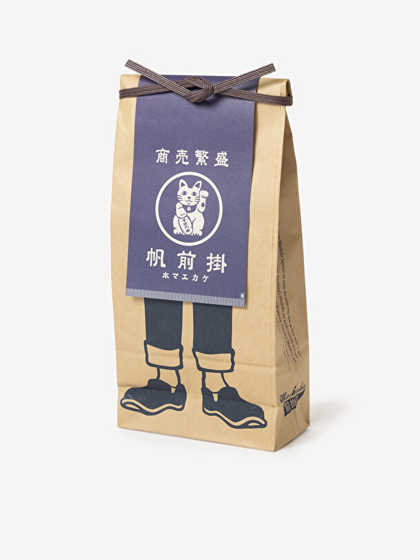 TABLIER DE CUISINE JAPONAIS MAEKAKE LUCKY CAT - ANYTHING  Marine , Maison Bensimon