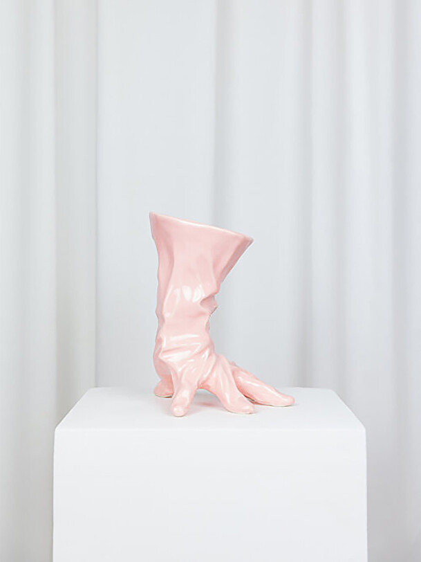 VASE GLOVE ROSE - LOLA MAYERAS Rose , Maison Bensimon