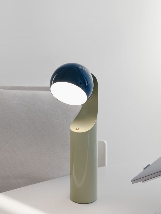 LAMPE NOMADE 180 MINT BLUE - HOUSE OF HOMEN  Bleu nuit , Maison Bensimon