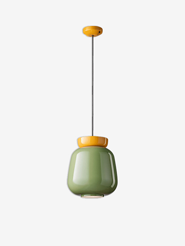 SUSPENSION CORCOVADO KAKI/CURRY - FERROLUCE Kaki , Maison Bensimon