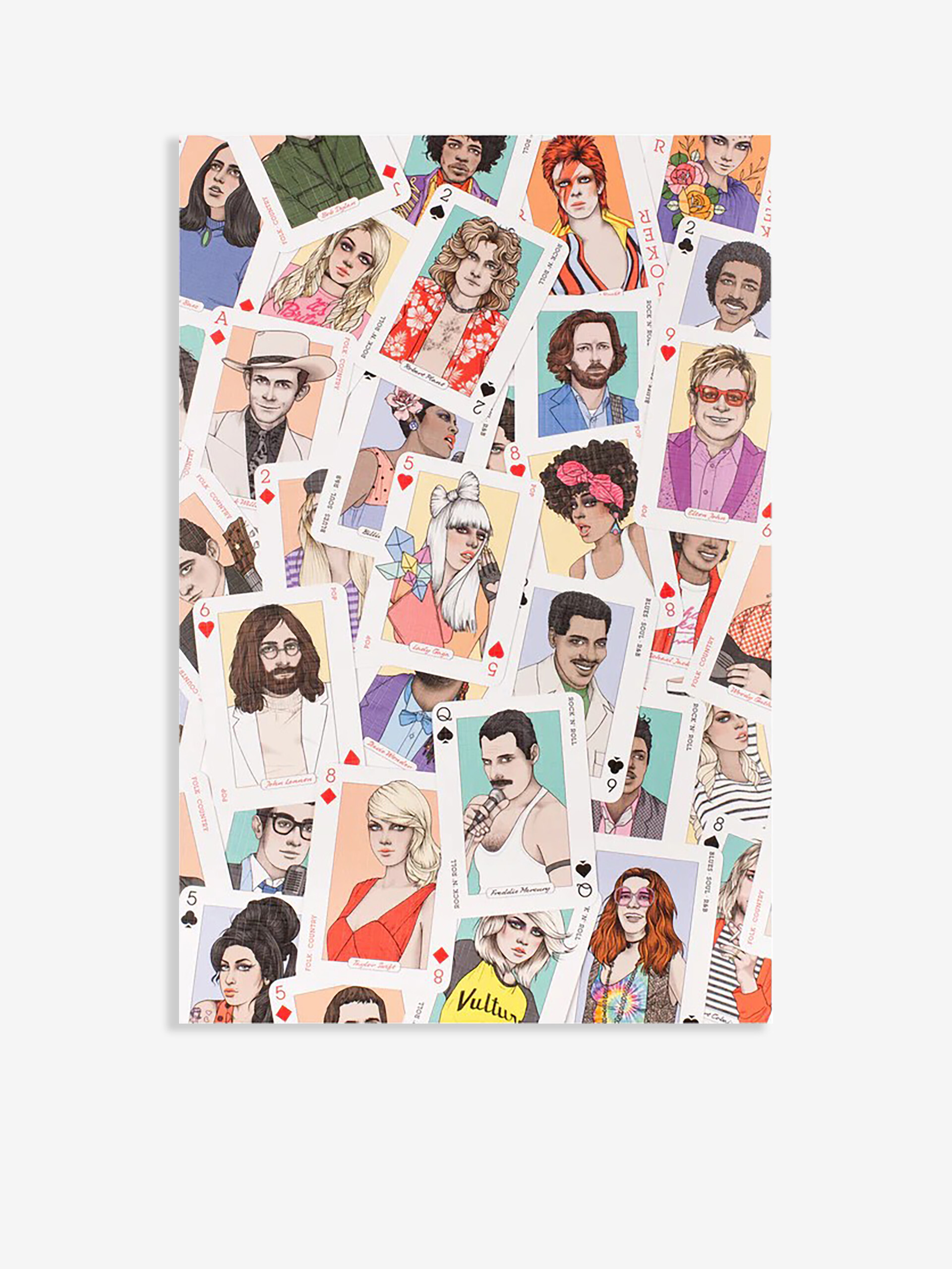 MUSIC PLAYING CARDS - NEW MAGS Multicolore , Maison Bensimon