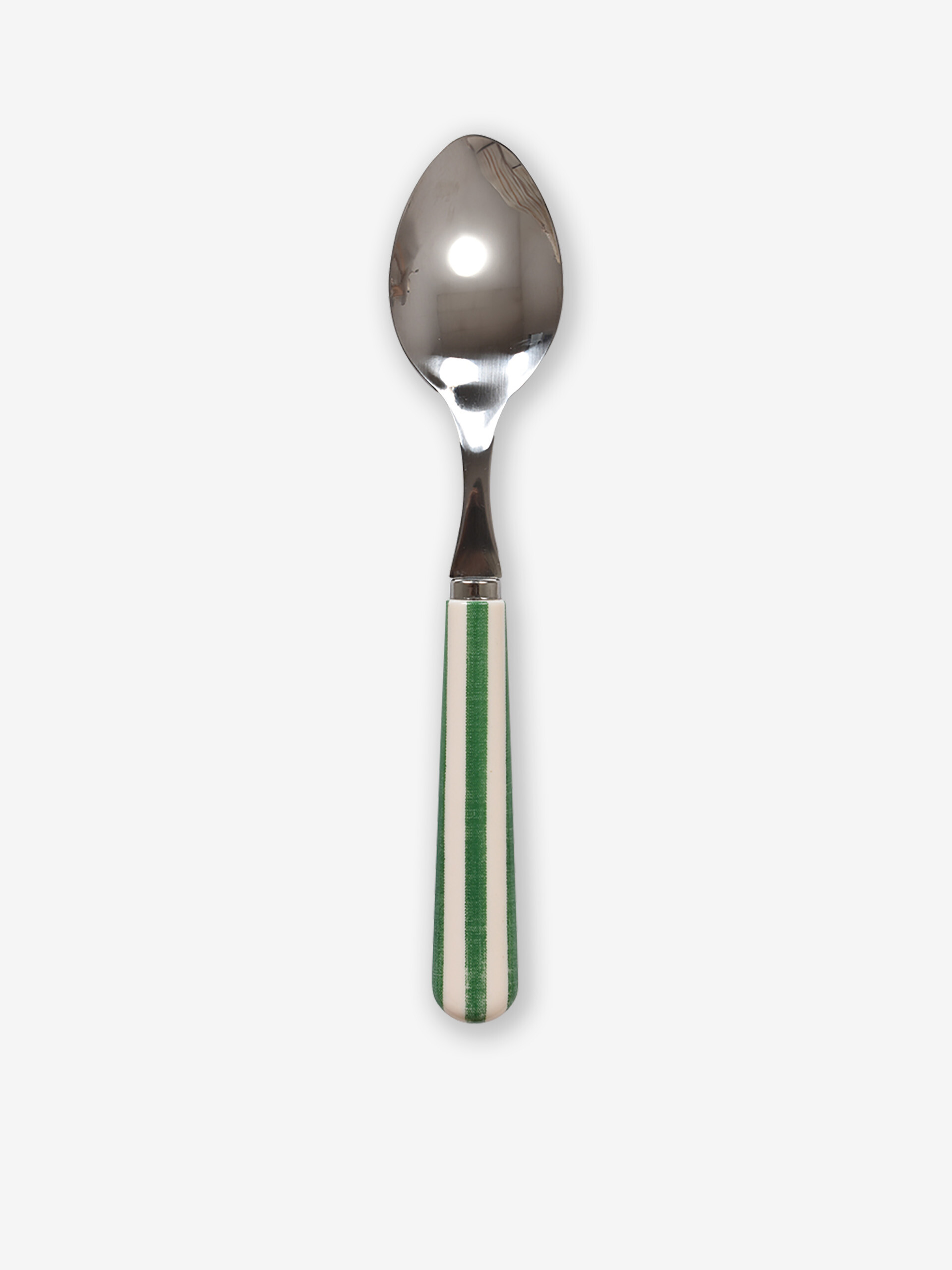 PETITE CUILLERE PAUL RAYURE VERT - OPJET Vert , Maison Bensimon