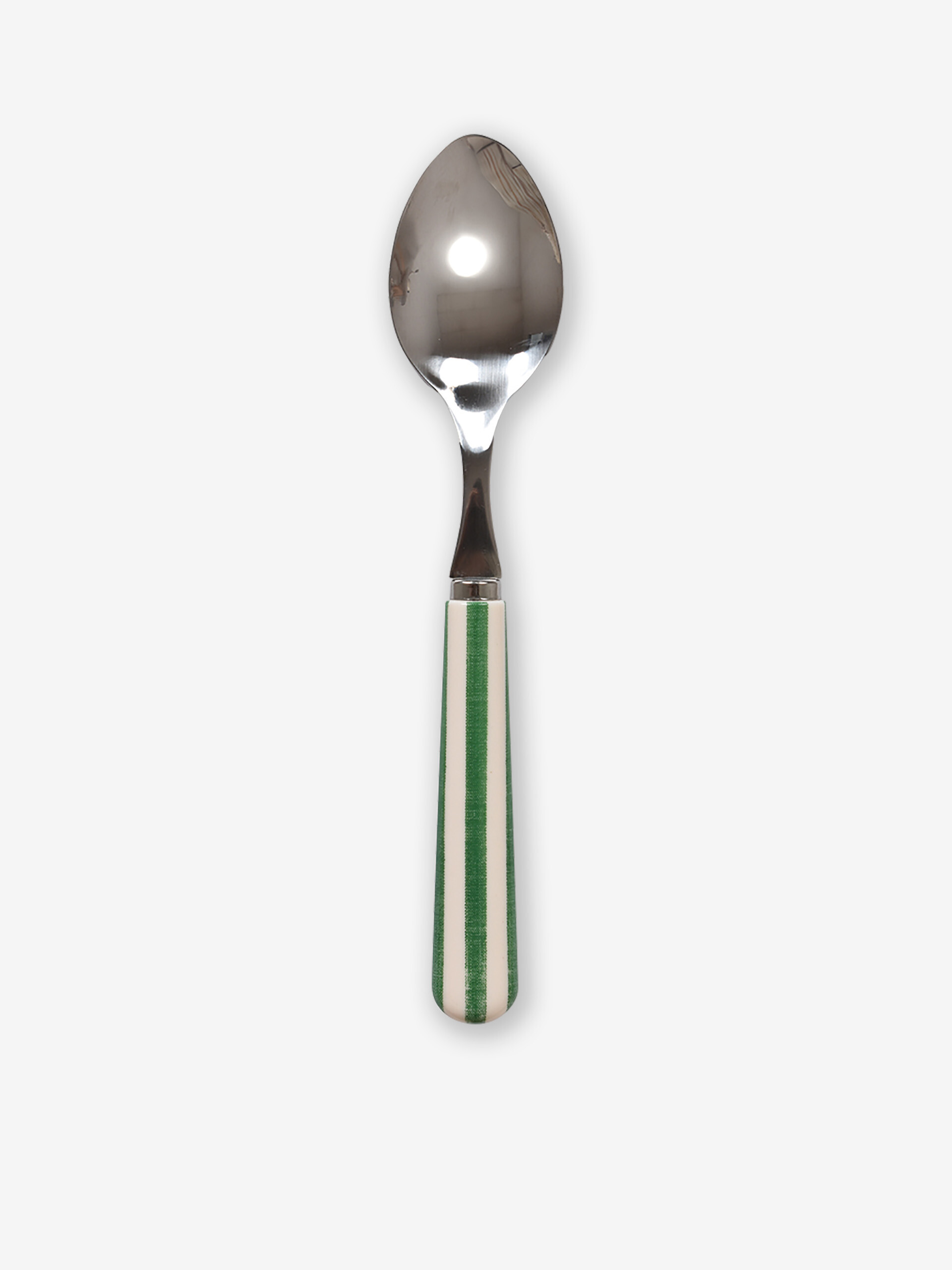 GRANDE CUILLERE PAUL RAYURE VERT - OPJET  Vert , Maison Bensimon