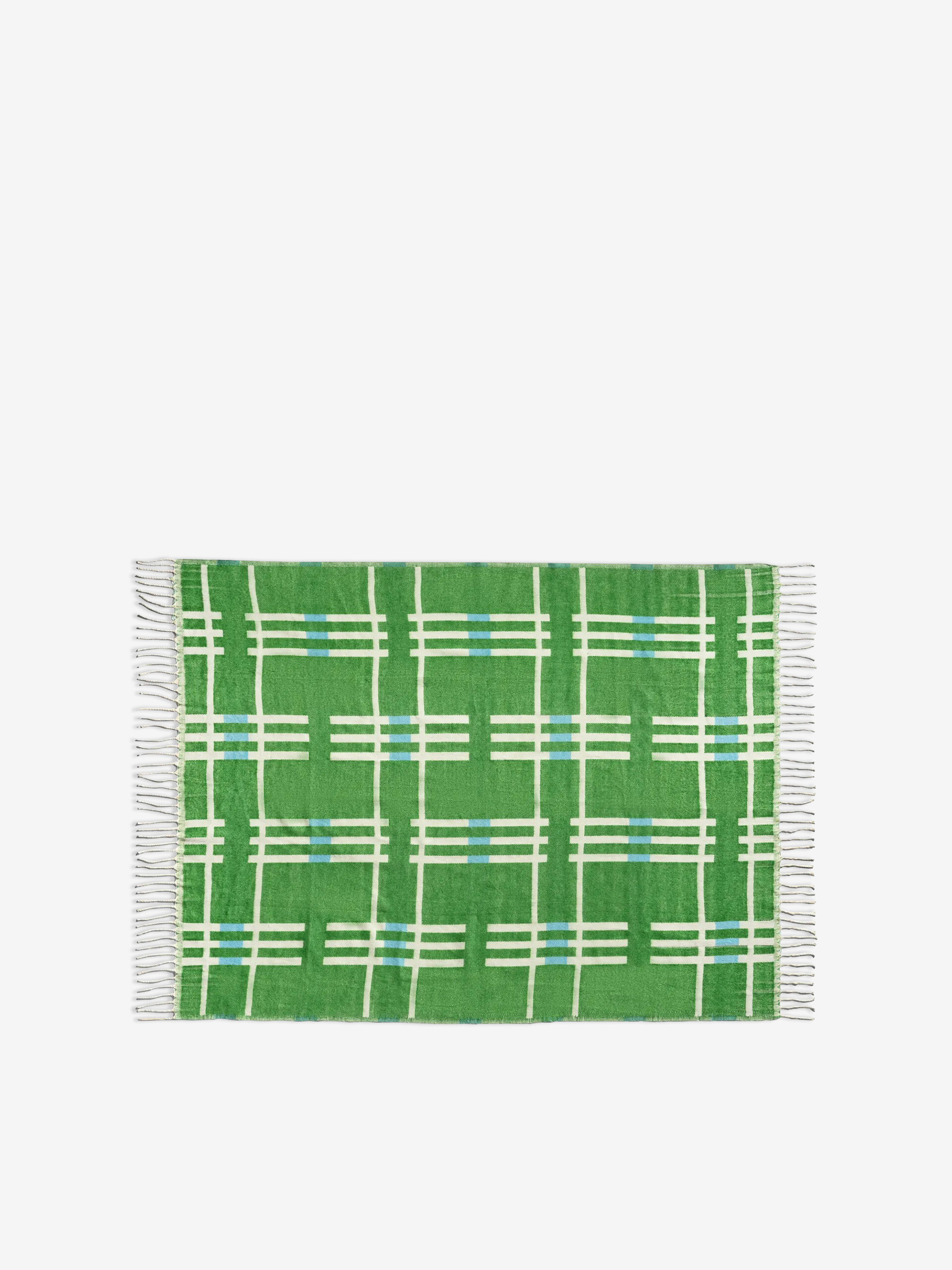 PLAID PLANO VERT 130X200CM - &KLEVERING Vert , Maison Bensimon