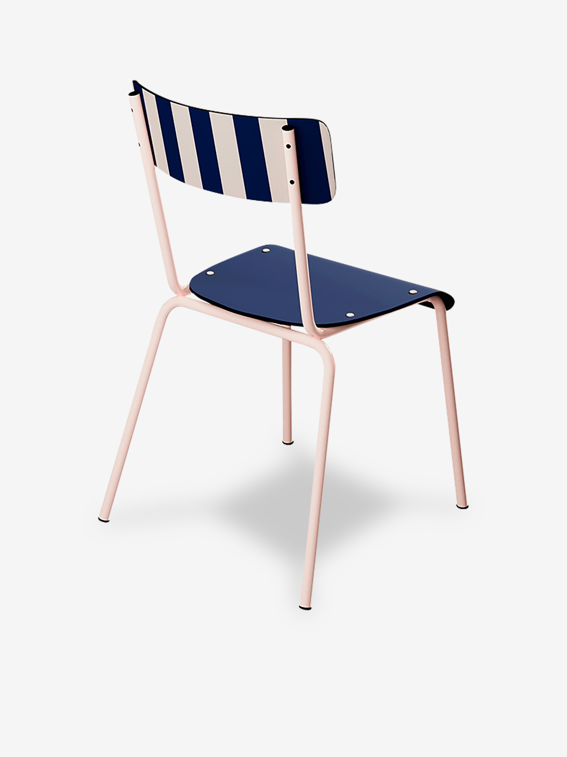 CHAISE SUZIE FRENCH RIVIERA RAYEE MARINE - LES GAMBETTES  Marine , Maison Bensimon