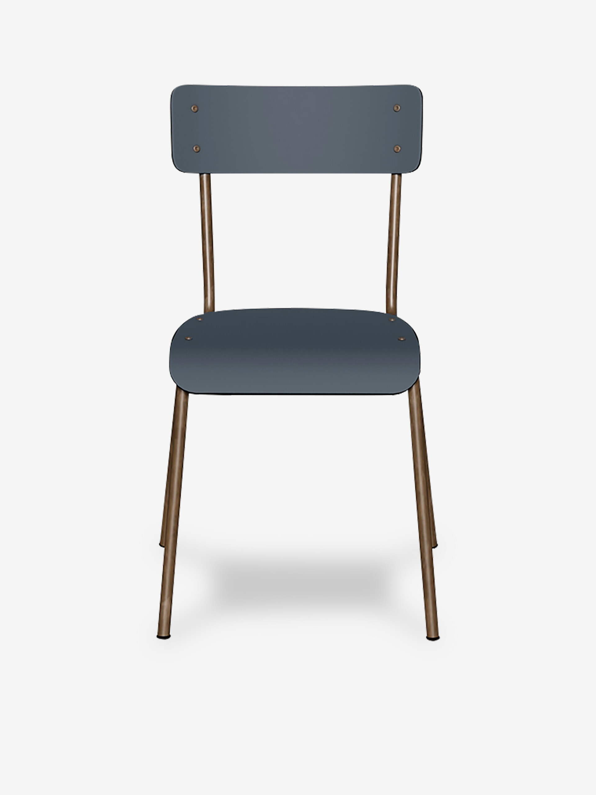 CHAISE D'ECOLIER SUZIE GRIS BLEU - LES GAMBETTES  Bleu , Maison Bensimon