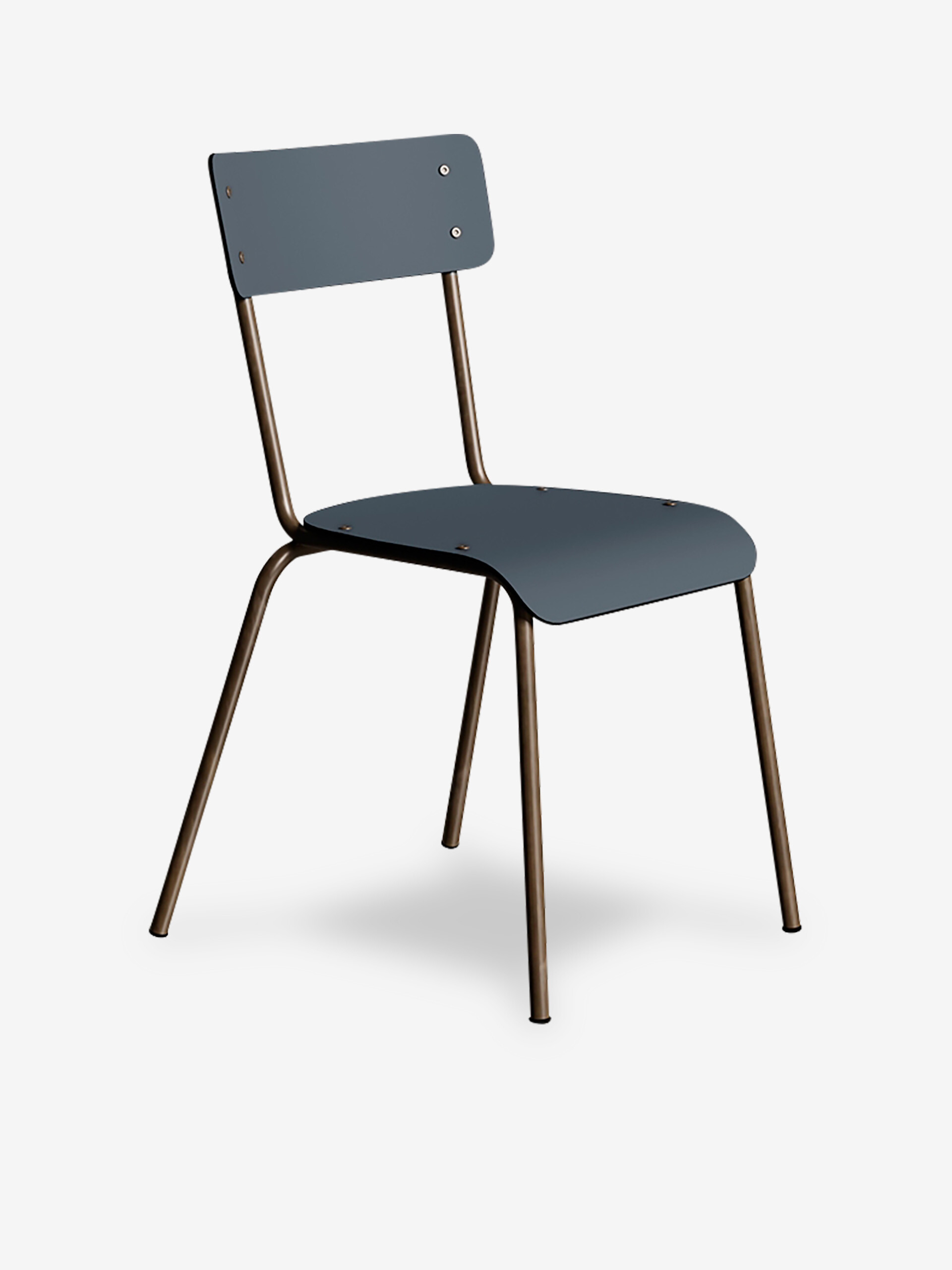 CHAISE D'ECOLIER SUZIE GRIS BLEU - LES GAMBETTES  Bleu , Maison Bensimon