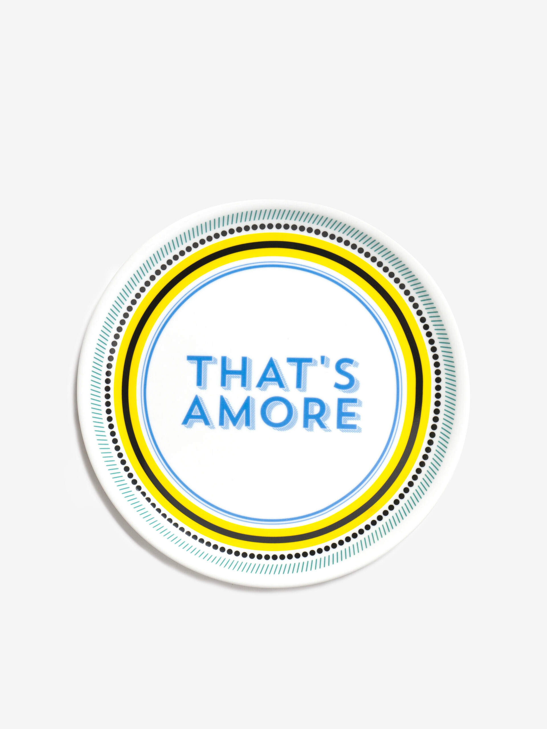 ASSIETTE A THAT'S AMORE - BITOSSI HOME  Jaune , Maison Bensimon