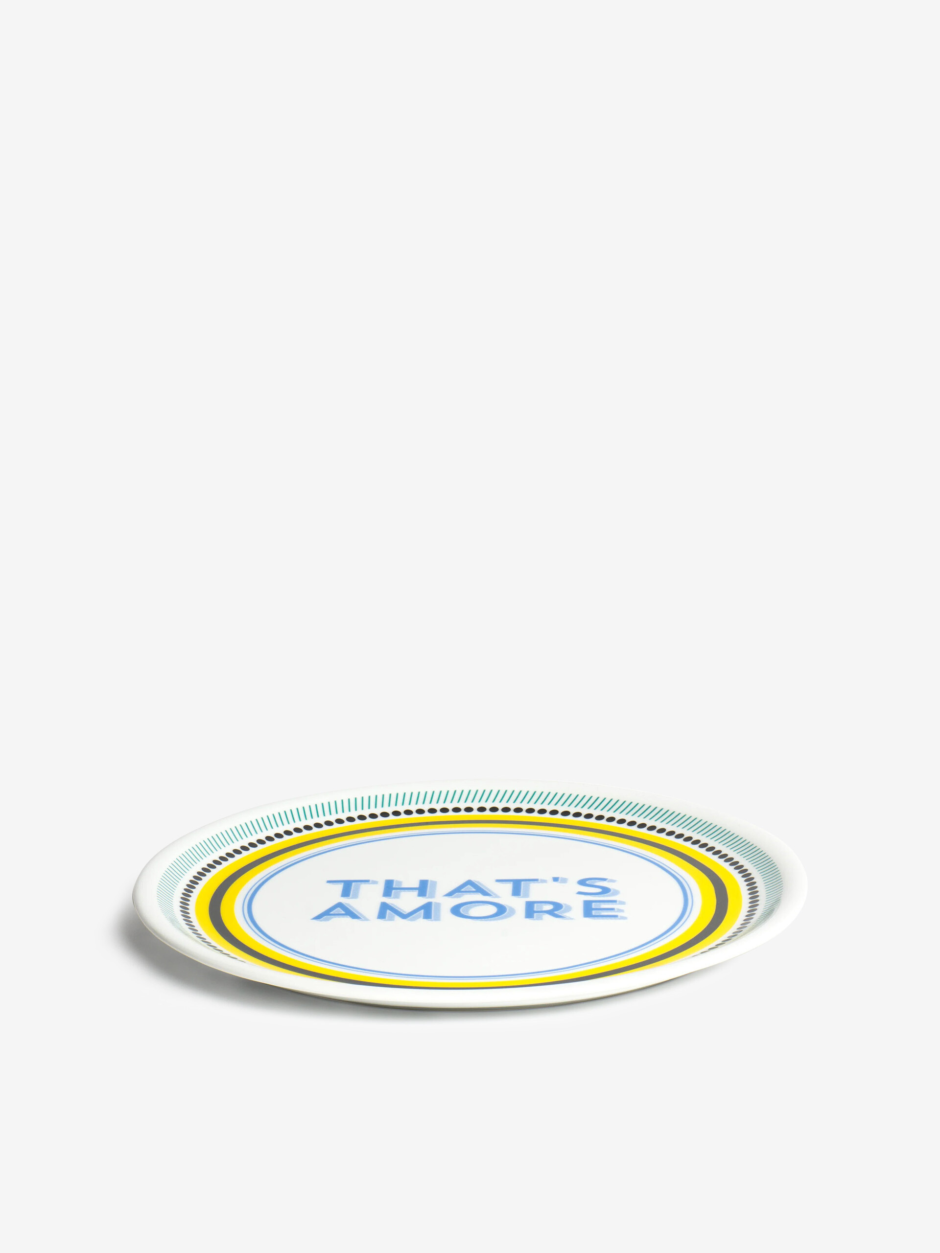 ASSIETTE A THAT'S AMORE - BITOSSI HOME  Jaune , Maison Bensimon