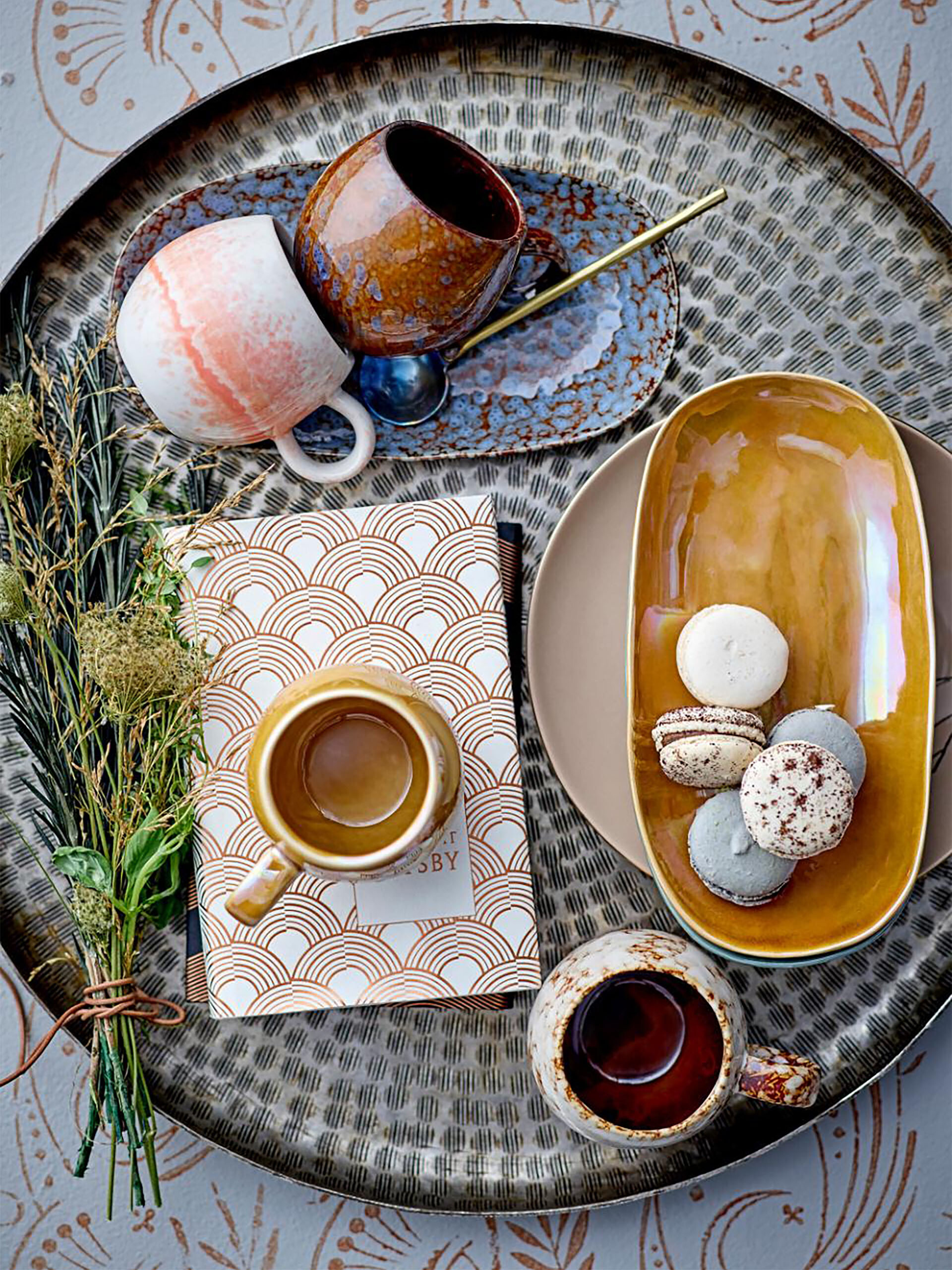 TASSE PAULA GRES VERT - BLOOMINGVILLE Vert , Maison Bensimon