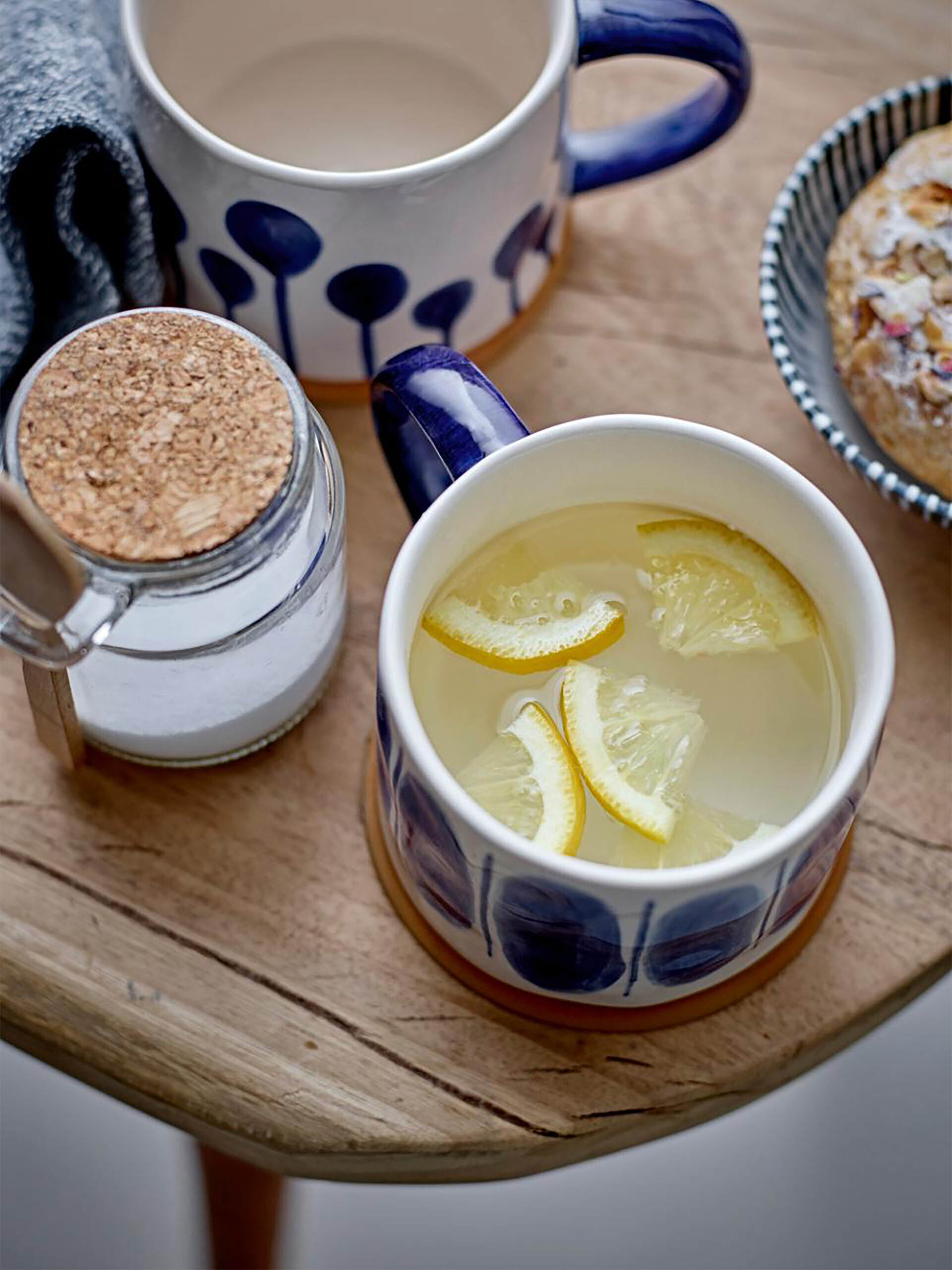 SET DE 3 TASSES LINORA BLEU - BLOOMINGVILLE Bleu , Maison Bensimon