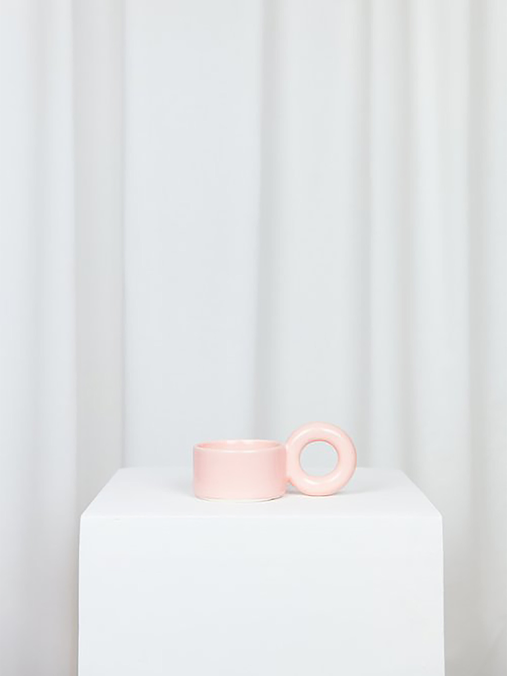 TASSE A CAFE BIGLOOP ROSE - LOLA MAYERAS  Rose , Maison Bensimon