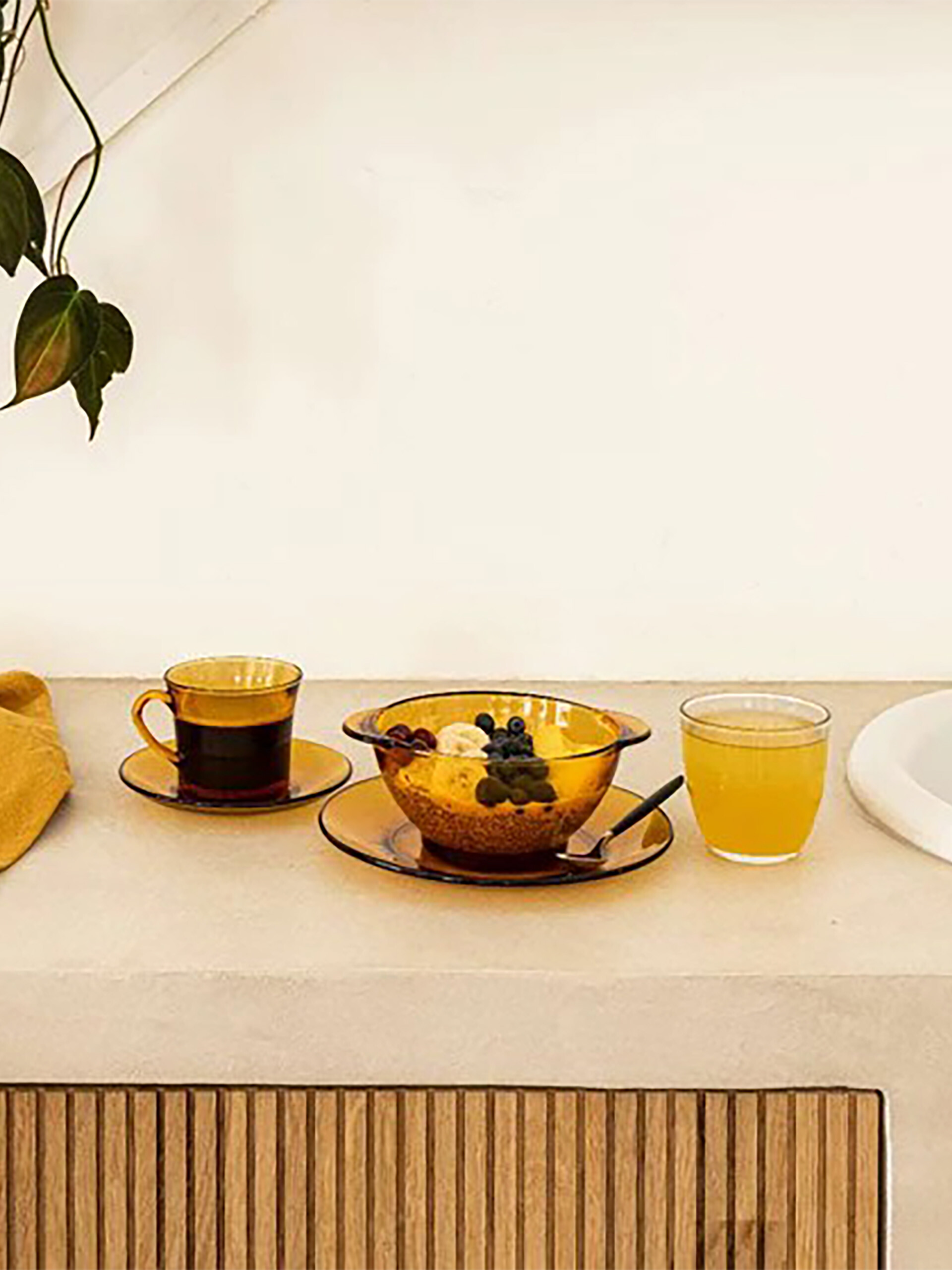 BOL LYS VERMEIL - DURALEX  Jaune , Maison Bensimon