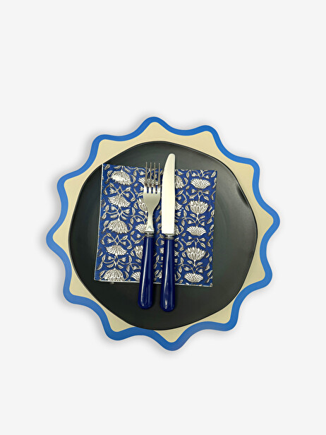 FOURCHETTE SERPETTE INDIGO - OPJET  Indigo , Maison Bensimon
