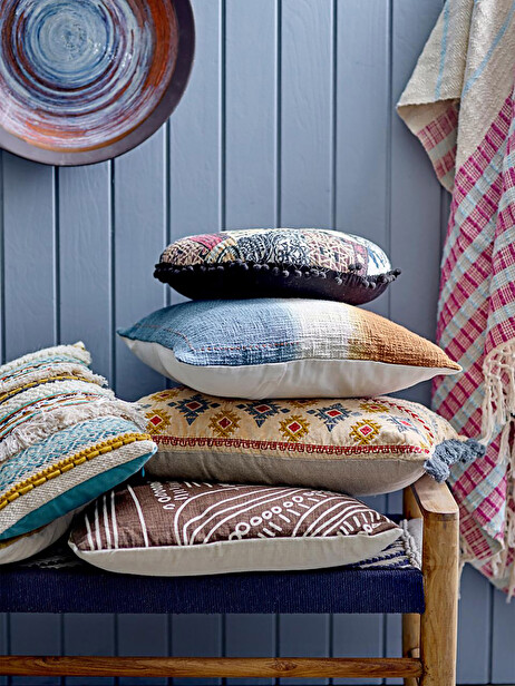 COUSSIN DEGRADE BLEU ROUX 45X45 - BLOOMINGVILLE  Multicolore , Maison Bensimon