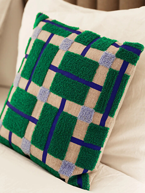 COUSSIN PLANO VERT 40X40CM - &KLEVERING  Vert , Maison Bensimon