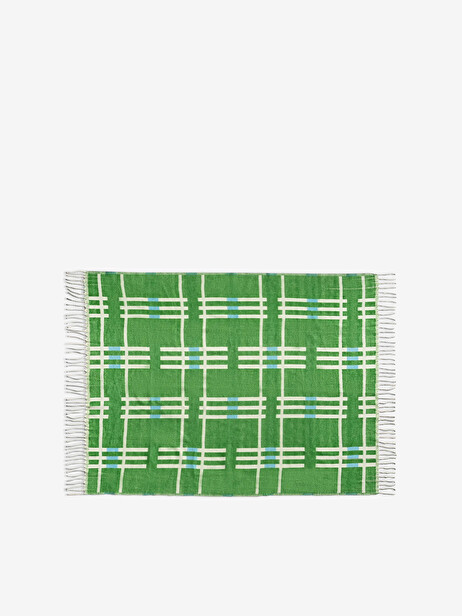 PLAID PLANO VERT 130X200CM - &KLEVERING  Vert , Maison Bensimon