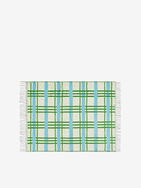 PLAID PLANO VERT 130X200CM - &KLEVERING  Vert , Maison Bensimon
