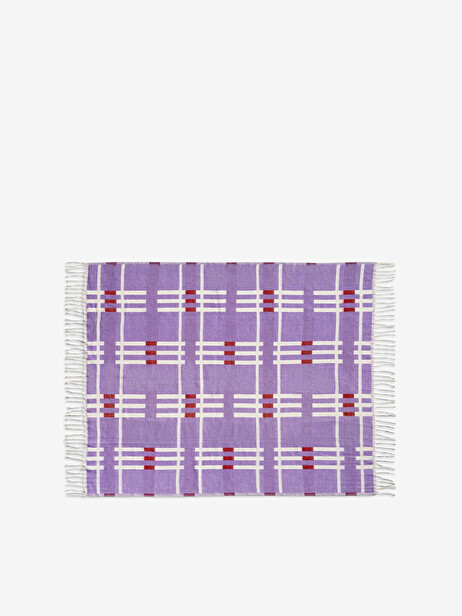 PLAID PLANO ROUGE 130X200CM - &KLEVERING  Rouge , Maison Bensimon