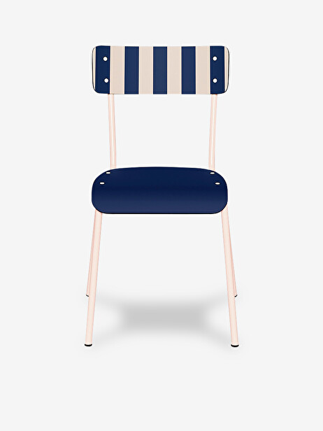 CHAISE SUZIE FRENCH RIVIERA RAYEE MARINE - LES GAMBETTES  Marine , Maison Bensimon