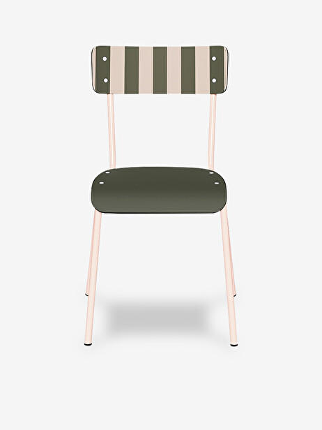 CHAISE SUZIE FRENCH RIVIERA RAYEE KAKI - LES GAMBETTES  Kaki , Maison Bensimon