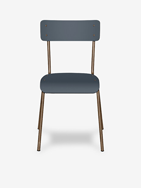 CHAISE D'ECOLIER SUZIE GRIS BLEU - LES GAMBETTES  Bleu , Maison Bensimon